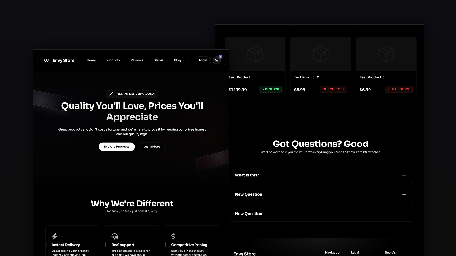 Envy Umbra theme preview