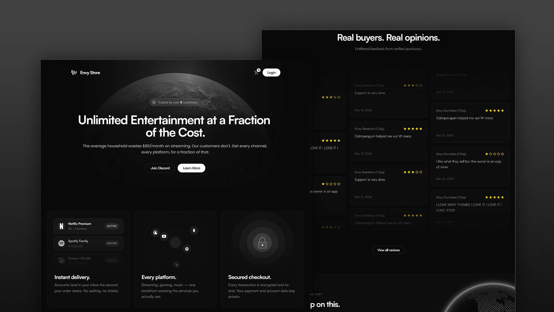 Envy Orion theme preview
